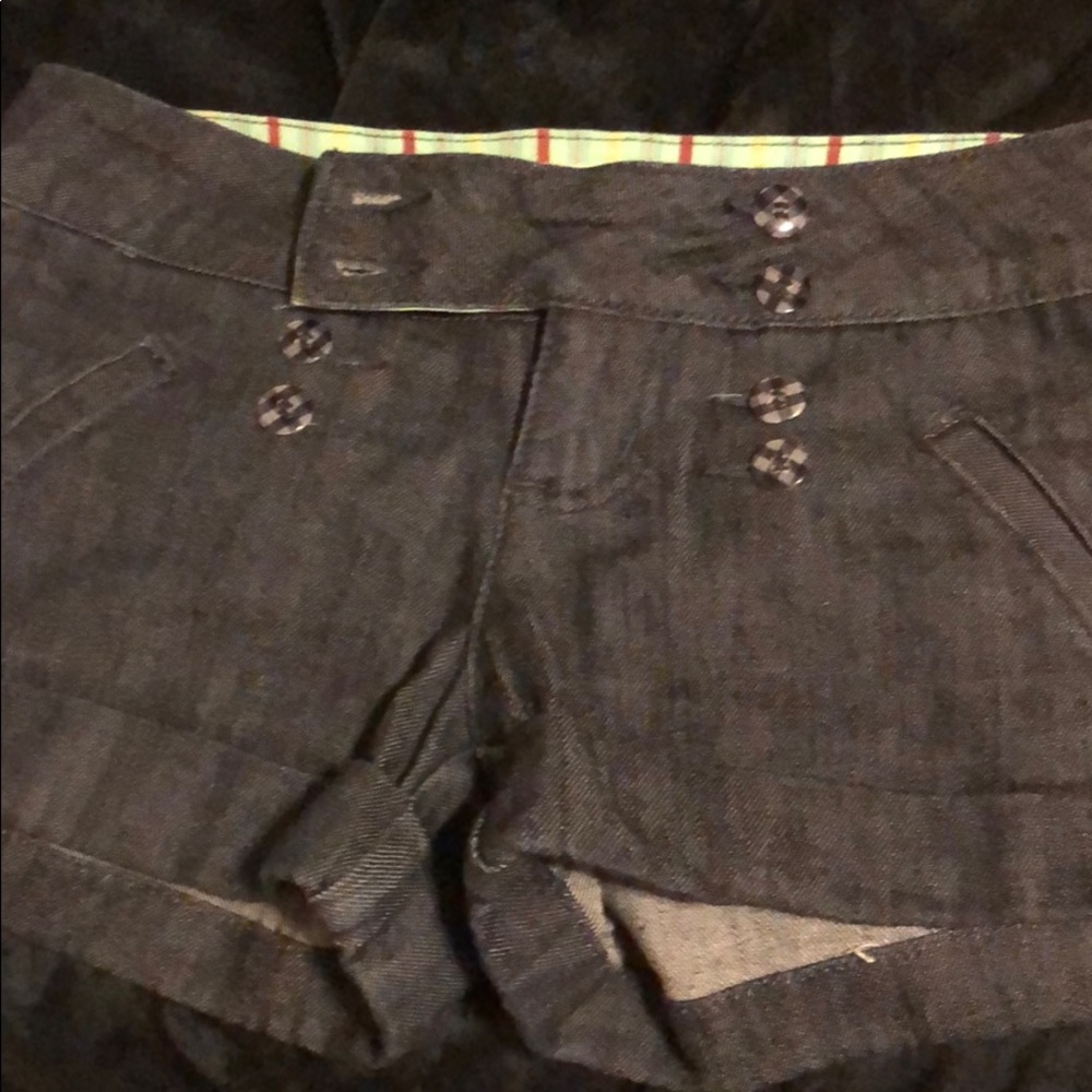 Dark blue jean shorts size 1